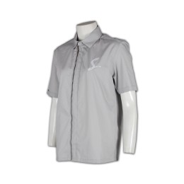 R121量身訂造工作制服  撞色門襟設計 訂購短袖恤衫  設計logo襯衫款式   自製襯衫專門店 R121量身訂造工作制服  撞色門襟設計 訂購短袖恤衫  設計logo襯衫款式   自製襯衫專門店